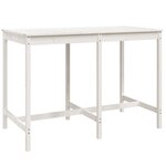 vidaXL Ensemble de bar de jardin 7 Pièces blanc bois de pin massif