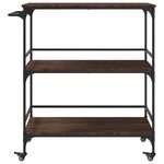 vidaXL Chariot cuisine chêne marron 100 5x50x105 cm bois d'ingénierie