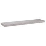 vidaXL Étagères murales flottantes 4 Pièces Gris béton 90x23 5x3 8cm MDF