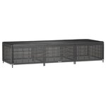 vidaXL Housses pour chaise longue 2 Pièces 12 œillets 205x75x40 cm PE