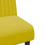 vidaXL Ensemble de canapés 2 Pièces jaune velours