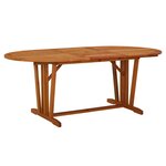 vidaXL Table de jardin 200x100x75 cm Bois d'eucalyptus solide