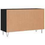 vidaXL Buffet noir 100x36x60 cm bois d'ingénierie