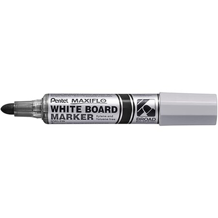 Marqueur tableau blanc maxiflo mwl5w pointe ultra large noir pentel