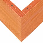 vidaXL Jardinière cire marron 80x80x68 5 cm bois de pin massif