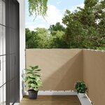 vidaXL Écran de balcon Beige 120x400 cm Tissu Oxford