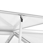 vidaXL Serre Aluminium 421x190x195 cm 15 6 m³