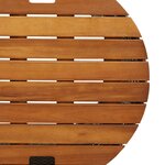 vidaXL Tables d'appoint de jardin 2 Pièces dessus en bois gris poly rotin