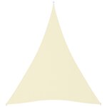 vidaXL Voile de parasol tissu oxford triangulaire 4x5x5 m crème