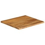 vidaXL Dessus de table à bord vivant 40x40x2 5 cm bois massif manguier