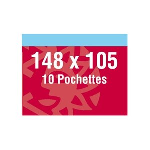 Pochettes noires 148 x 105 mm pour blocs de timbres  cartes maximum.