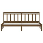 vidaXL Cadre de lit Marron miel Bois de pin massif 200x200 cm