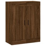 vidaXL Buffet haut Chêne marron 69 5x34x180 cm Bois d'ingénierie