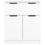 vidaXL Buffet Blanc 60x30x70 cm Bois d'ingénierie