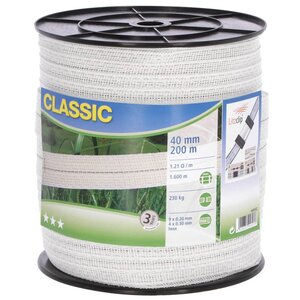 Neutral bande électrique de clôture classic 200 m 40 mm blanc