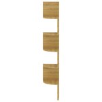 vidaXL Étagère d'angle murale chêne sonoma 19x19x123cm bois ingénierie