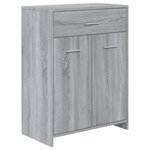 vidaXL Ensemble de meubles de salle de bain 4 Pièces Sonoma gris