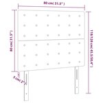 vidaXL Têtes de lit 2 Pièces Rose 80x5x78/88 cm Velours