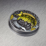 Pièce de monnaie en Argent 2000 Togrog g 93.3 (3 oz) Millésime 2022 Clockwork Evolution MECHANICAL TURTLE