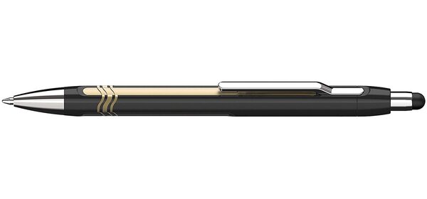 Stylo à bille Epsilon Touch noir-or Pte Extra Large Bleu SCHNEIDER