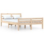 vidaXL Cadre de lit Bois massif 140x200 cm