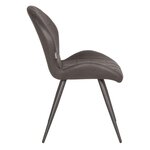 LABEL51 Chaises à manger lot de 2 Sil 51x64x87 cm anthracite