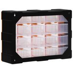 vidaXL Organisateur multi-tiroirs avec 16 tiroirs centraux 52x16x37 cm