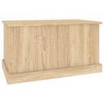 vidaXL Boîte de rangement chêne sonoma 70x40x38 cm bois d'ingénierie