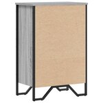 vidaXL Bibliothèque sonoma gris 50x31x74 5 cm bois d'ingénierie