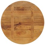 vidaXL Dessus de table Ø 70x2 5 cm rond bois de manguier massif
