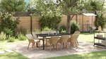 vidaXL Ensemble de salle à manger de jardin 9 pièces en rattan poly beige