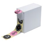 rillprint Autocollants cadeau 250 Pièces x 4 rouleaux Rose marron et noir