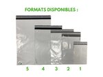 Kit emballage colis Vinted - lot de 10 enveloppes plastiques n°3 (37x28cm) + 10 pochettes porte-documents