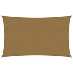 vidaXL Voile d'ombrage 160 g/m² Taupe 5x8 m PEHD