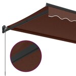 vidaXL Auvent manuel rétractable marron 300x250 cm