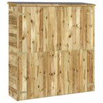 vidaXL Abri à outils de jardin 163x50x171 cm Bois de pin solide