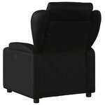 vidaXL Fauteuil de massage inclinable électrique noir similicuir
