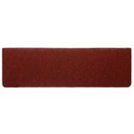 vidaXL Tapis de marches d'escalier 5 Pièces Bordeaux 65x21x4cm Aiguilleté