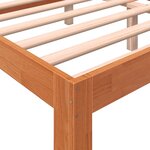 vidaXL Cadre de lit sans matelas cire marron 150x200cm bois pin massif