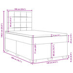 vidaXL Sommier à lattes de lit avec matelas Rose 120x200 cm Velours