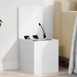 vidaXL Boîte de rangement blanc 30x35x35 cm bois d'ingénierie