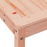 vidaXL Table de rempotage et étagère 108x35x75 cm bois massif douglas