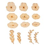 Set 21 Silhouettes Coquelicots Bois