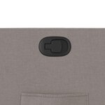 vidaXL Fauteuil inclinable Taupe Tissu