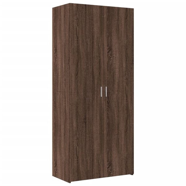 vidaXL Buffet haut chêne marron 80x42 5x185 cm bois d'ingénierie