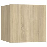 vidaXL Meuble TV mural Chêne sonoma 30 5x30x30 cm