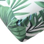 vidaXL Coussins de palette lot de 3 motif de feuilles tissu Oxford