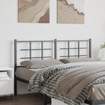 vidaXL Tête de lit métal noir 160 cm