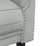 vidaXL Canapé à 3 places gris clair velours