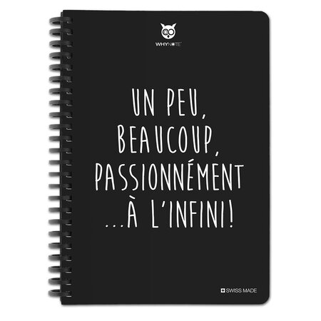 Carnet effaçable réutilisable A5 Un peu beaucoup + stylo